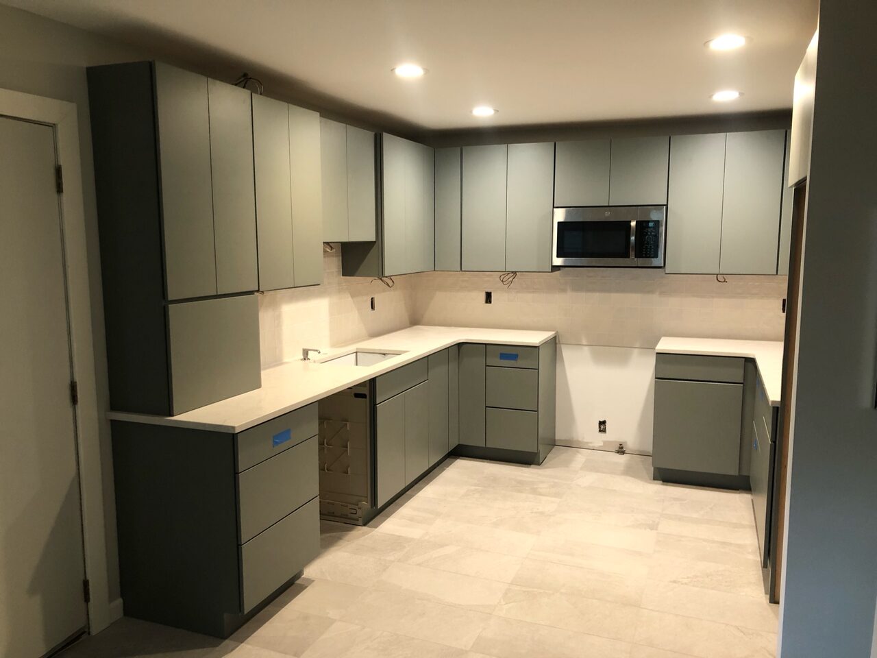 Gray shaker kitchen remodel